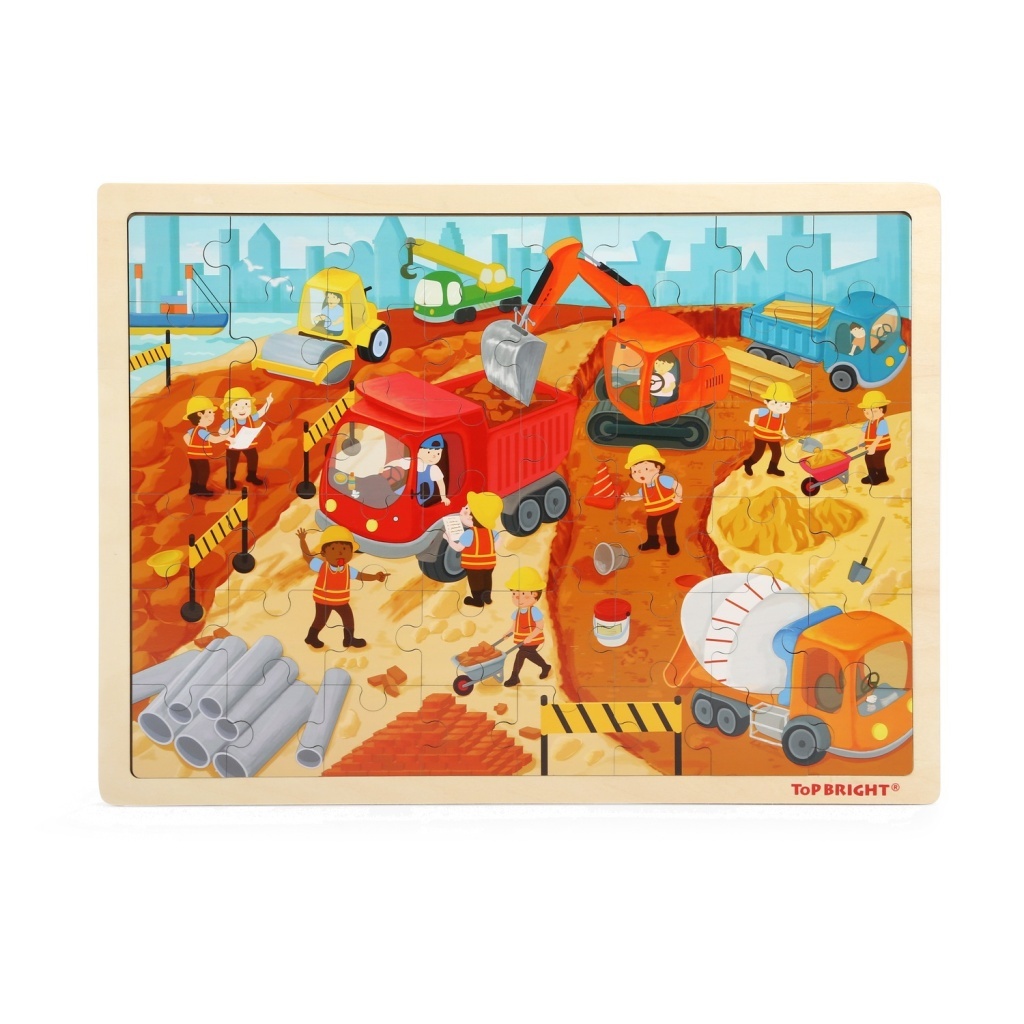 Dřevěné puzzle stavba