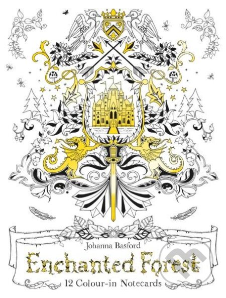 Enchanted Forest: 12 Colour-in Notecards