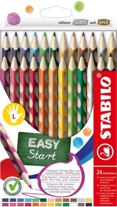 Ergonomické pastelky pro leváky STABILO EASYcolors