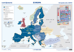 Evropská unie a NATO (1 : 17 000 000)