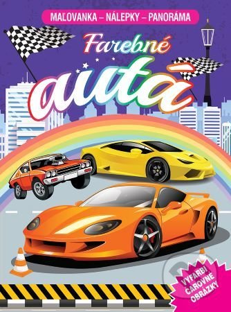 Farebné autá (maľovanka - nálepky