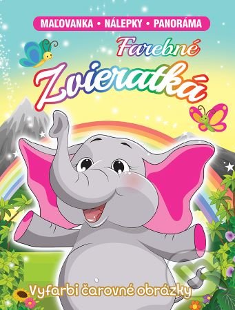 Farebné zvieratká (Maľovanka - nálepky