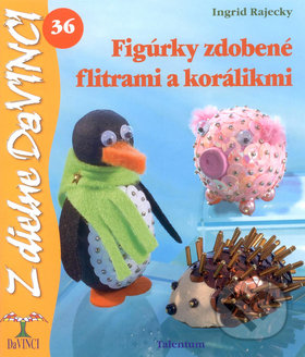 Figúrky zdobené flitrami a korálikmi