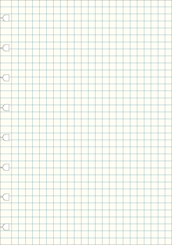 Filofax - Notebook, náplň A5, papíry čtverečkované