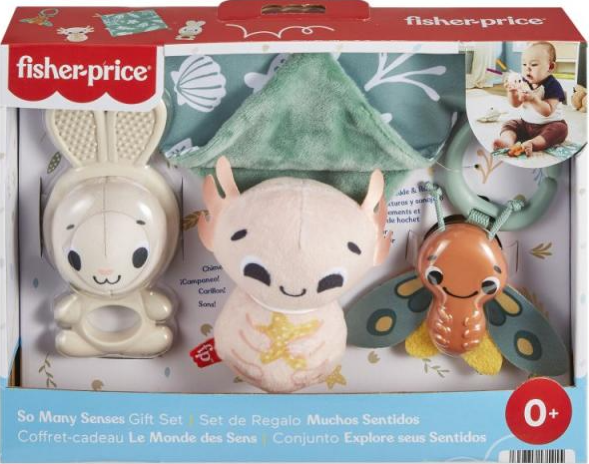 Fisher Price dárkový set senzorických hraček