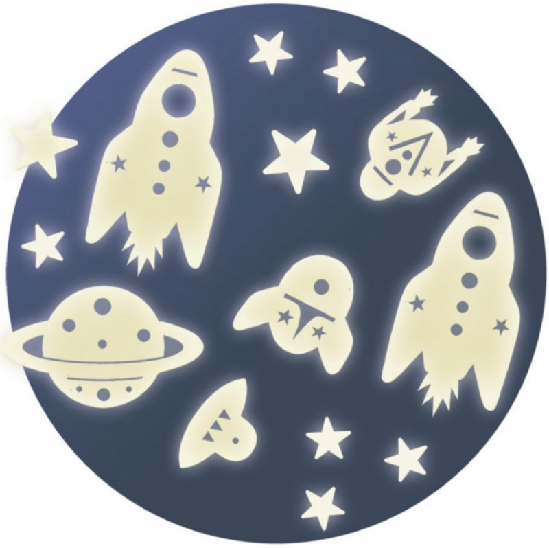 Fosforeskující samolepky na zeď