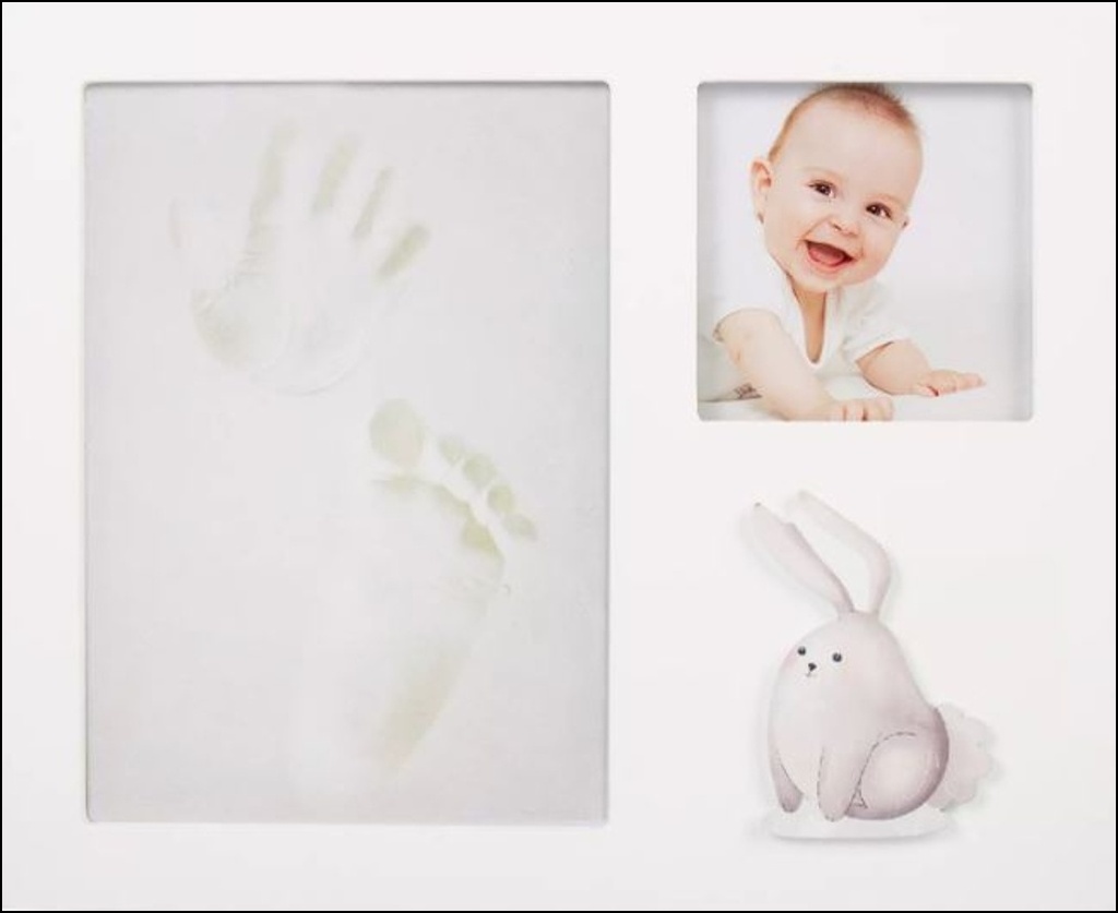 Fotorámeček pro miminko se sadou na 3D otisky