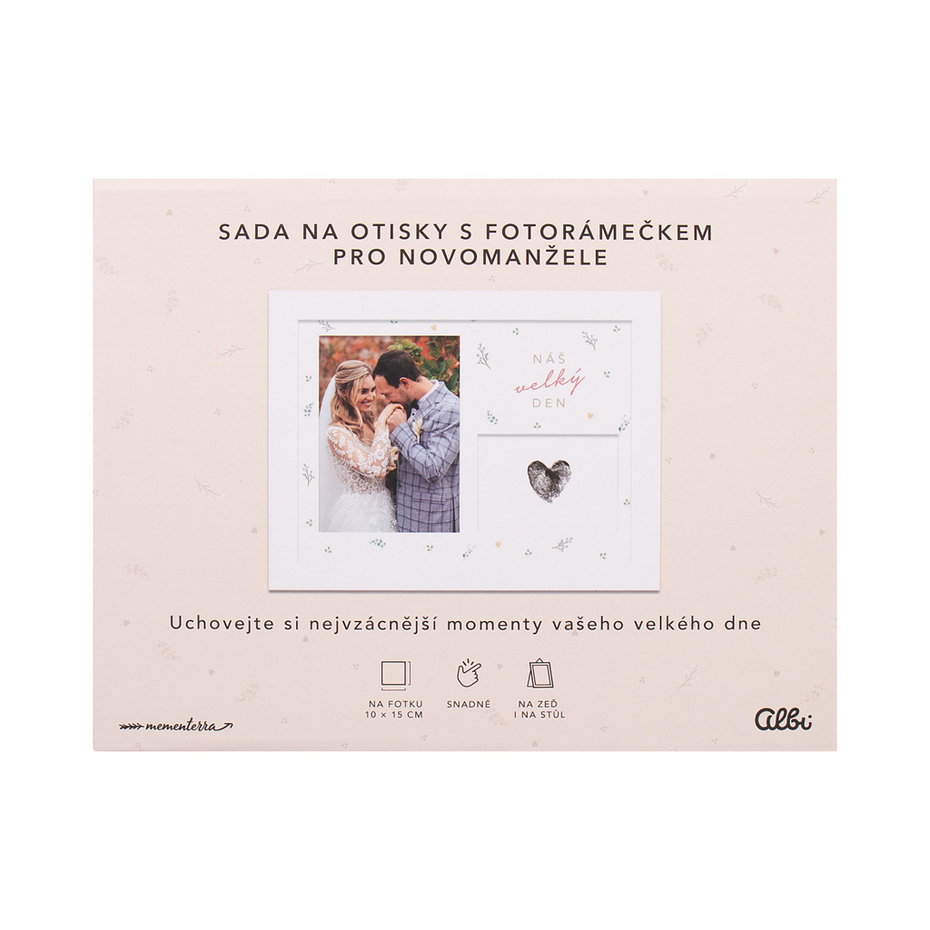 Fotorámeček pro páry se sadou na otisky