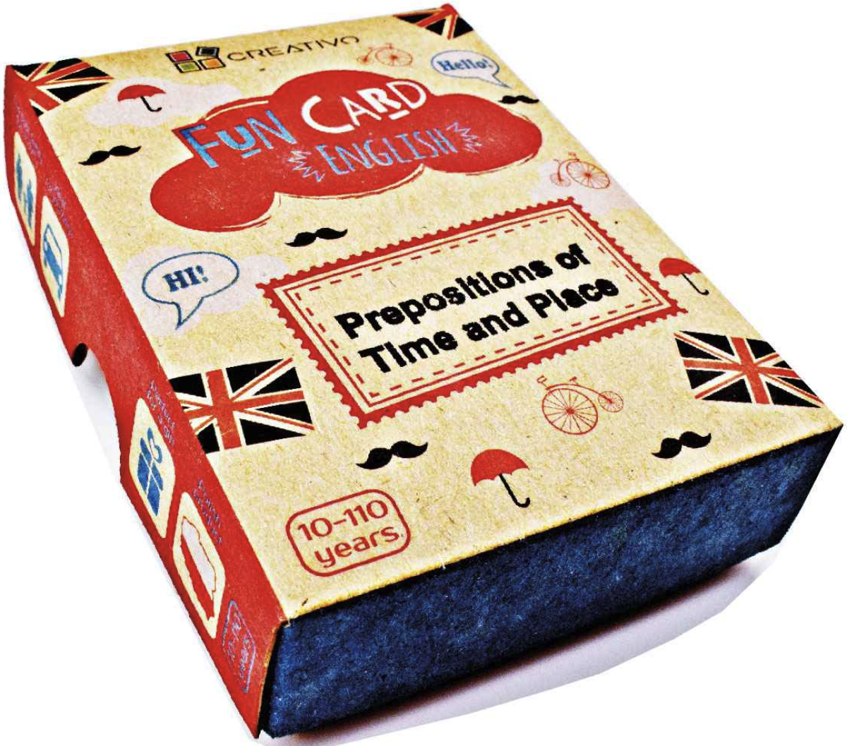 Fun Card English: Prepositions of Time and Place