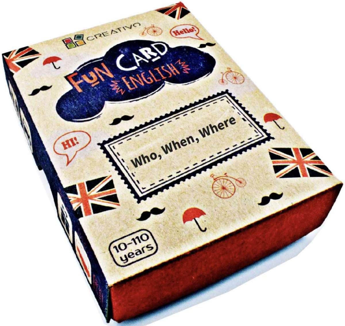 Fun Card English: Who, When, Where...