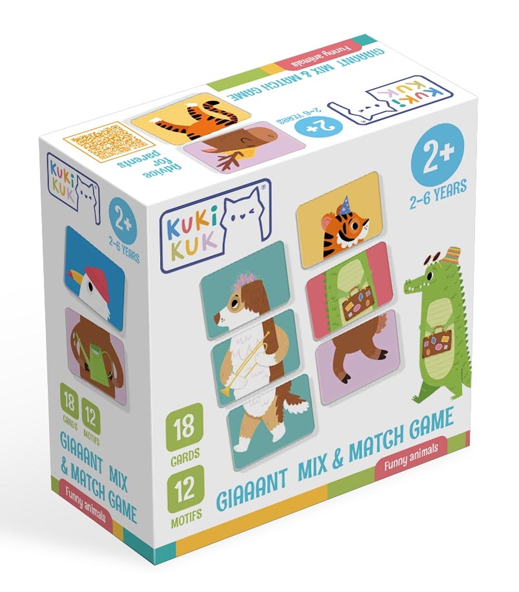 Giaaant Mix & Match Game Funny animals