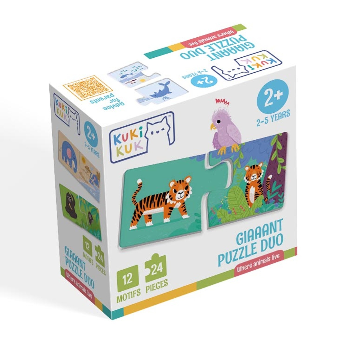 Giaaant Puzzle Duo Where animals live