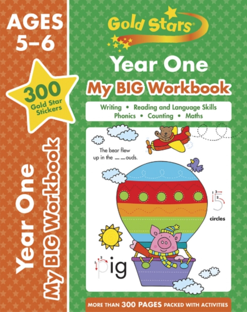 Gold Stars Year One My BIG Workbook (Includes 300 gold star stickers, Ages 5