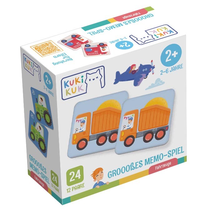 Grooosses Memo-Spiel Fahrzeuge