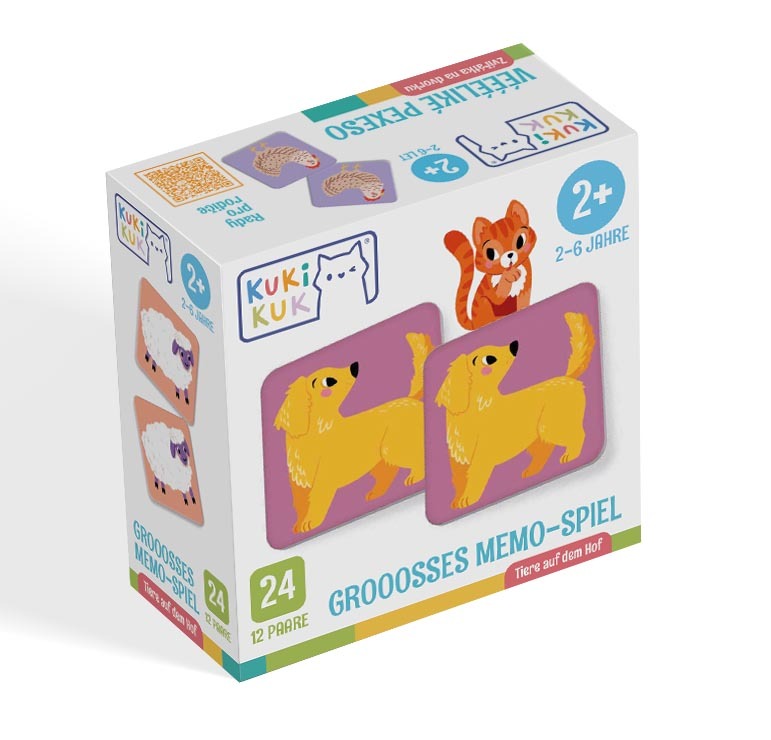 Grooosses Memo-Spiel Tiere auf dem Hof