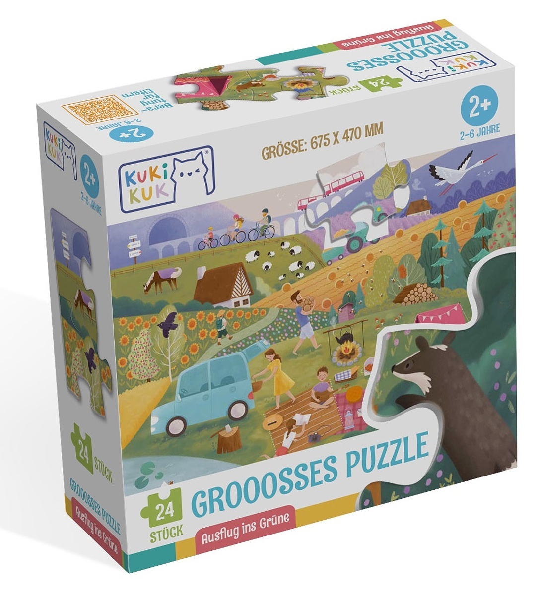 Grooosses Puzzle Ausflug ins Grüne