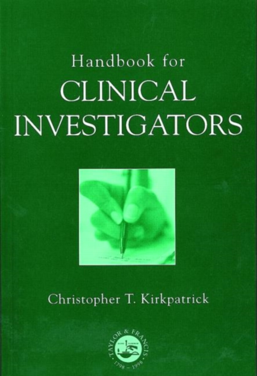 Handbook for Clinical Investigators