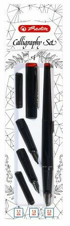 Herlitz - Kaligrafické pero černé plnicí
