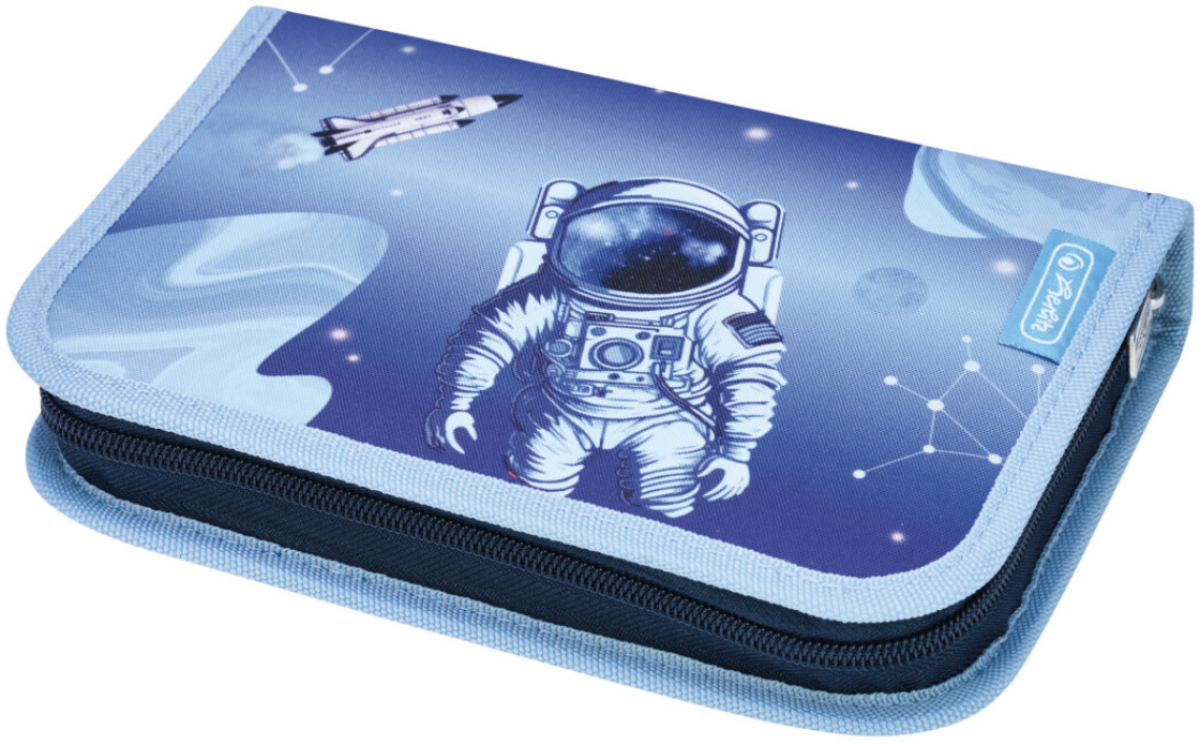 Herlitz - Penál plný kosmonaut 2 chlopně