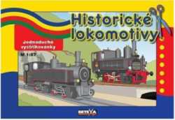 Historické lokomotivy (Jednoduché vystřihovánky)