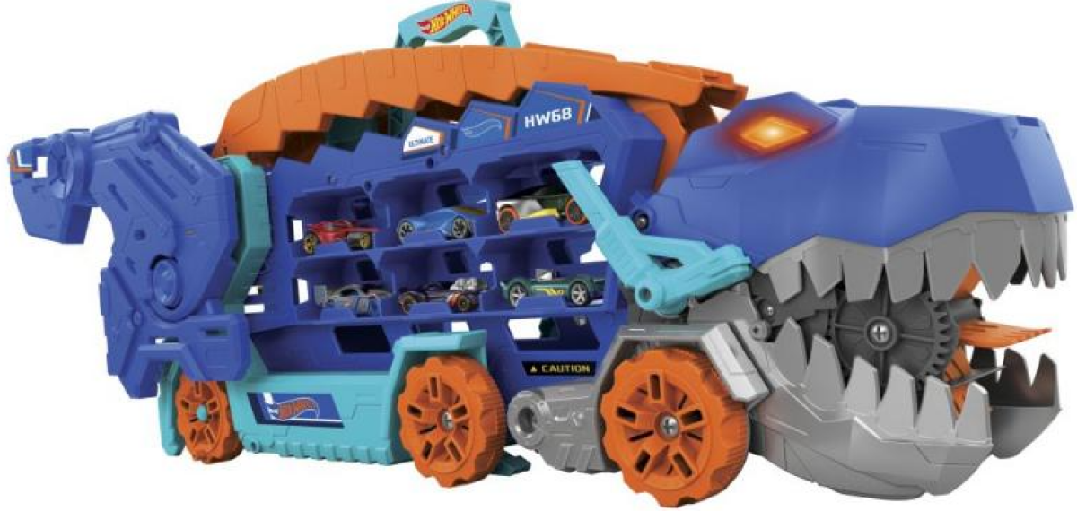 Hot Wheels city T-REX tahač se světly a zvuky