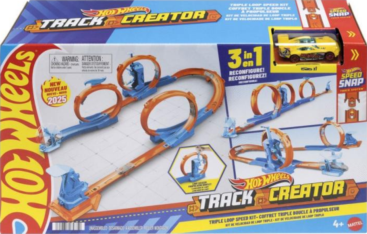 Hot Wheels TRACK CREATOR dráha trojitá smyčka