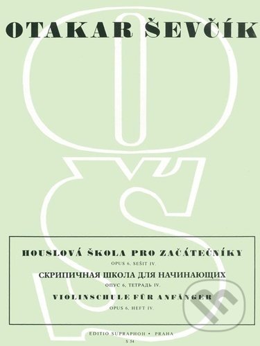 Houslová škola pro začátečníky Op. 6, sešit IV