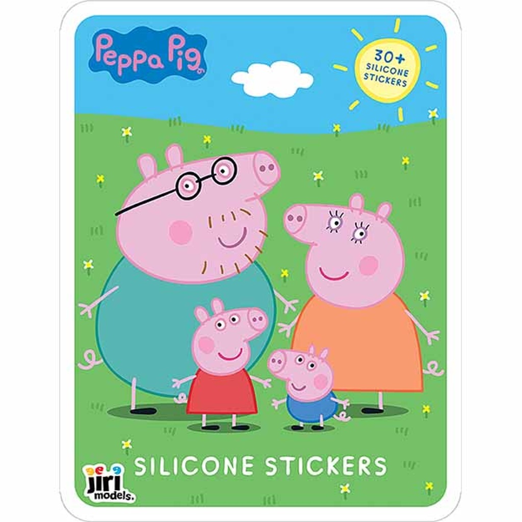 Hra se silikonovými samolepkami Prasátko Peppa