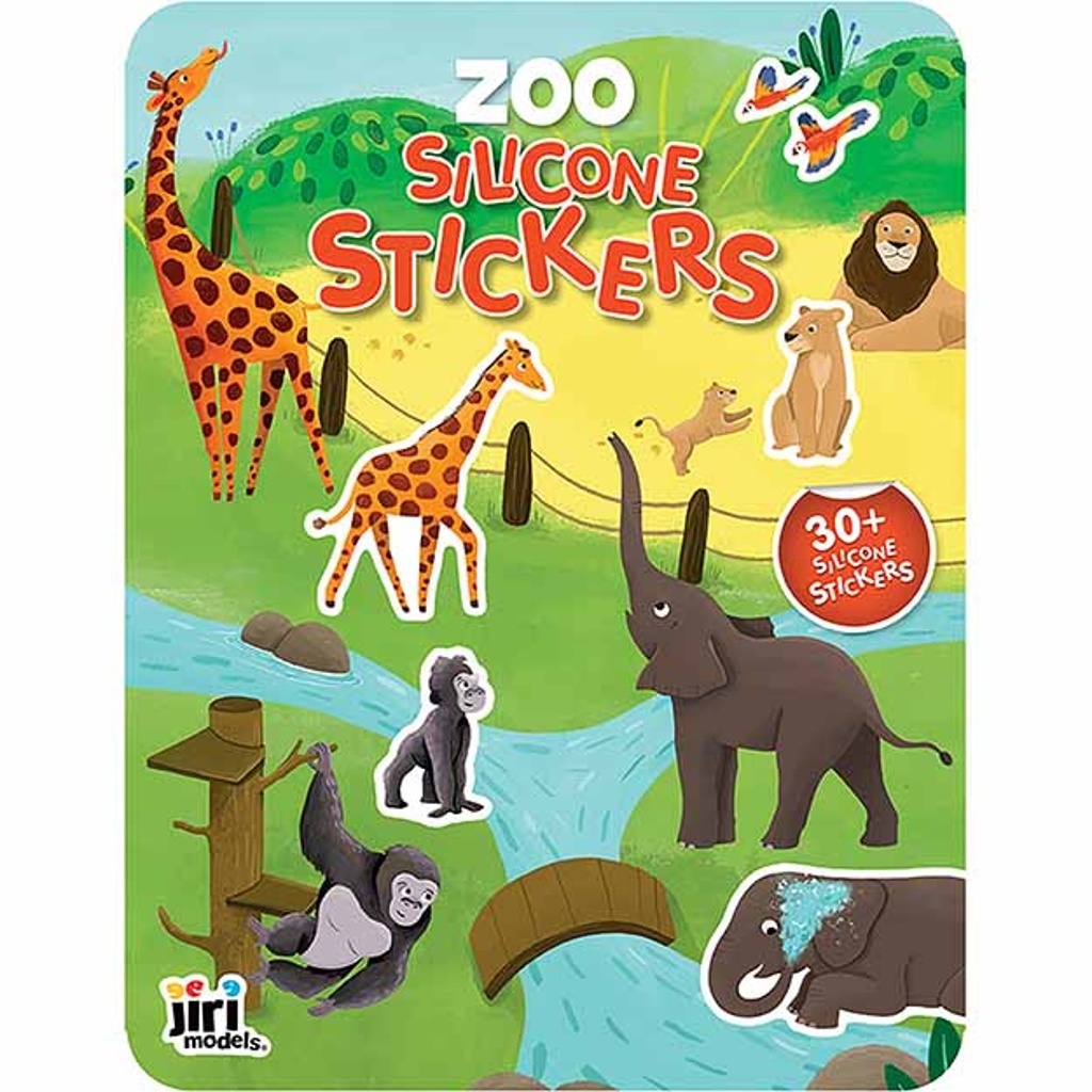 Hra se silikonovými samolepkami Zoo