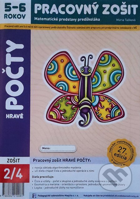 Hravé počty (Pracovný zošit 2/4 - Matematické predstavy predškoláka - 5