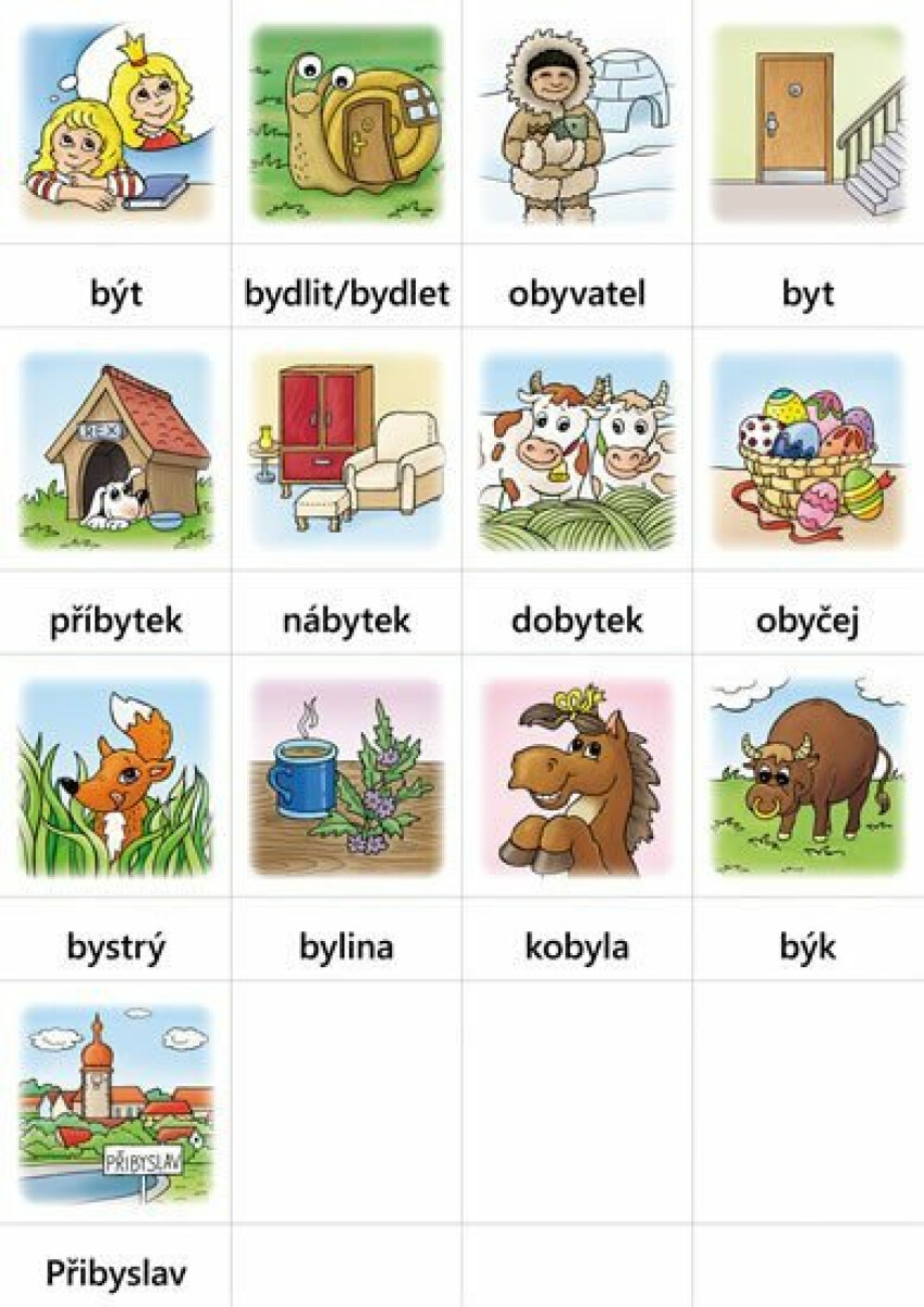 Hry s vyjmenovanými slovy (SOUBOR KARET) (3-53)