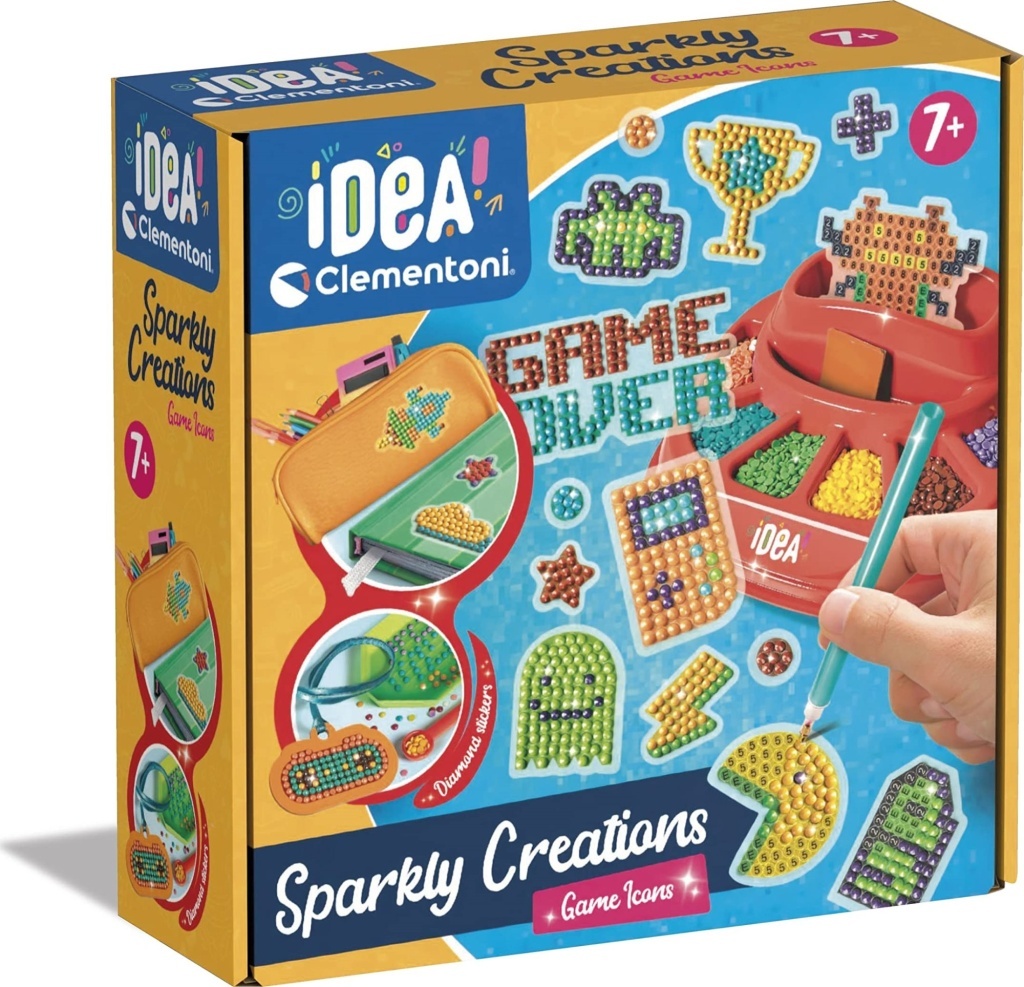 IDEA Kreativní sada Diamantové malování Herní ikony