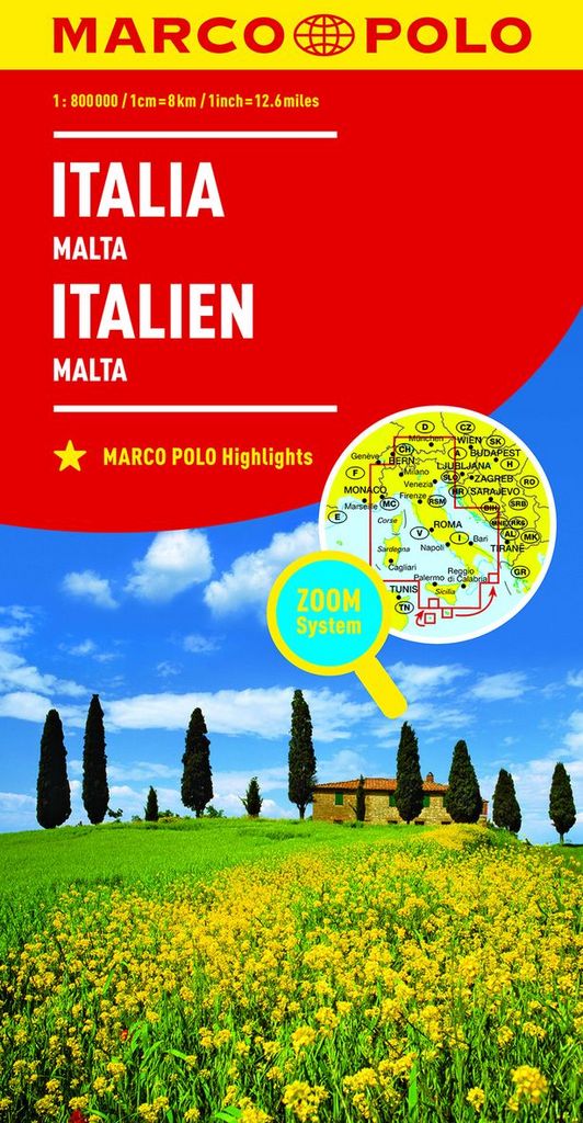 Itálie Italia Italien 1:800 000