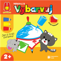 Jak si hrají zvířátka? (Nalepuj a vybarvuj) - kniha z kategorie Omalovánky