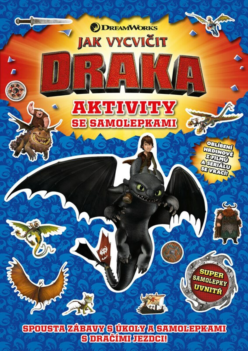 Jak vycvičit draka: Aktivity se samolepkami - kniha z kategorie Úkoly pro děti
