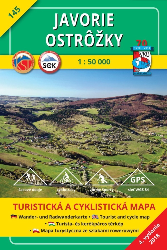 Javorie Ostrôžky 1:50 000