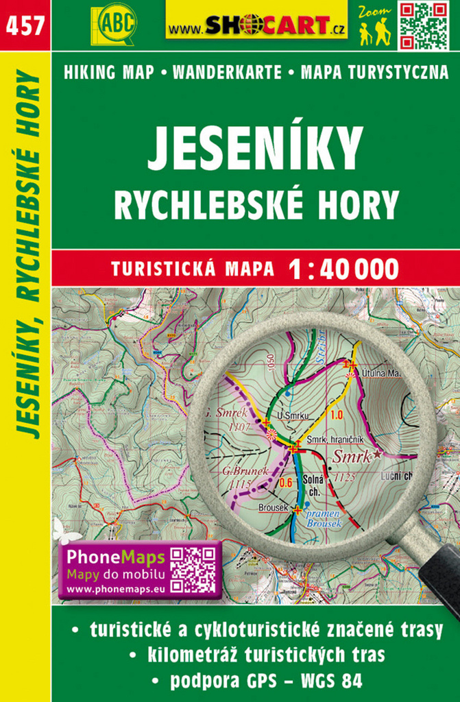 Jeseníky, Rychlebské hory 1:40 000
