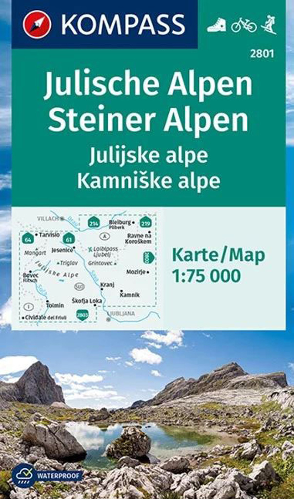 Julische Alpen, Steiner Alpen 1:75 000