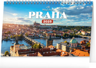 Kalendář 2025 stolní: Praha