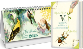 Kalendář 2025 Trnkův stolní + Věci, květiny, zvířátka a lidé