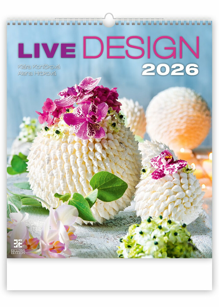 Kalendář 2026 - Live Design - Klára Koníčková, Alena Hrbková