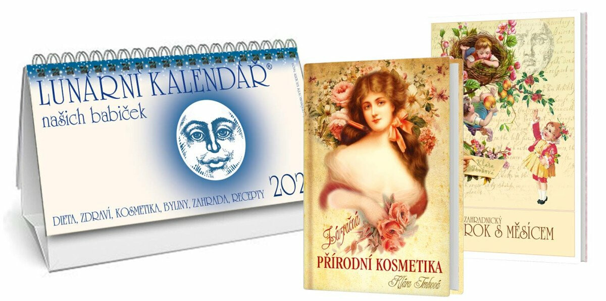Kalendář 2026 Lunární + Zázračná přírodní kosmetika + Devatenáctý rok s Měsícem