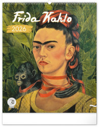 Kalendář 2026 nástěnný: Frida Kahlo, 48 x 56 cm