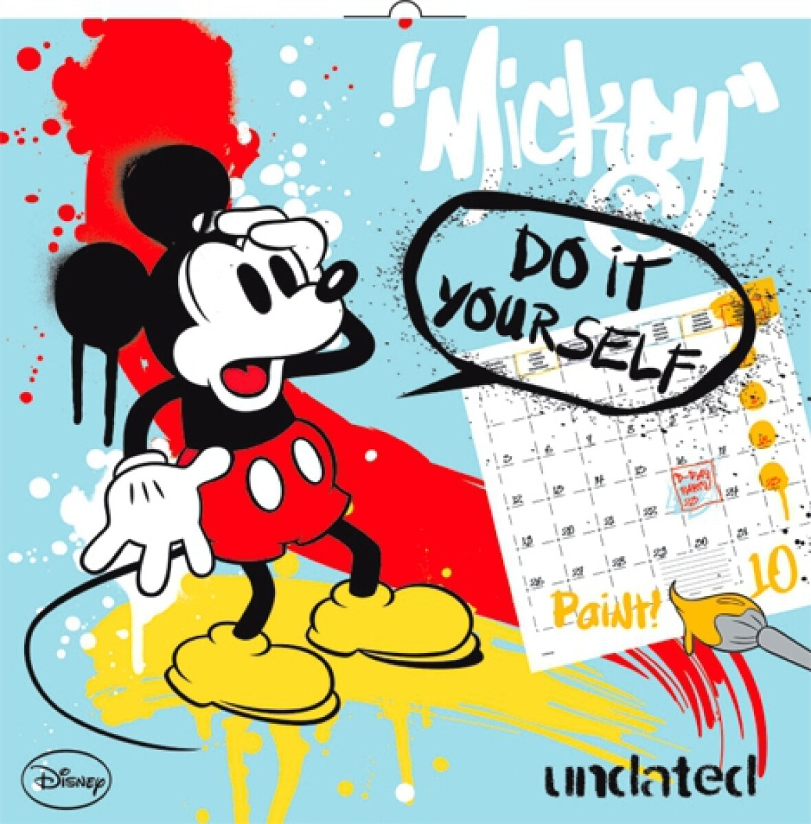 Kalendář - W. Disney Mickey Mouse omalovánkový