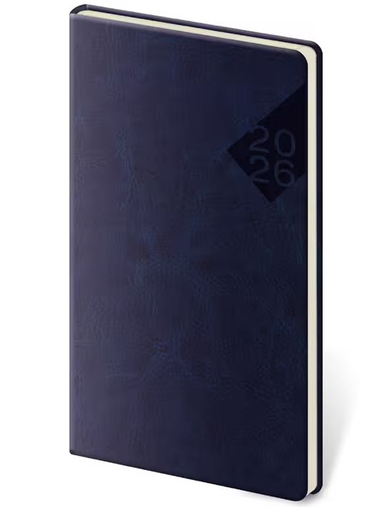 Kapesní diář 2026 Nebrasca modrý