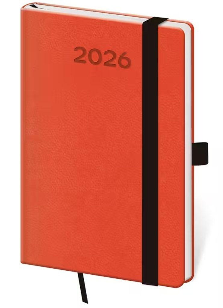 Kapesní diář 2026 Print Pop oranžový