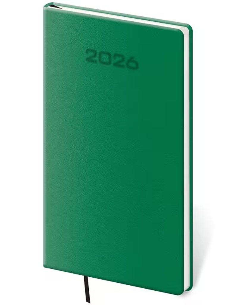 Kapesní diář 2026 Soft zelený