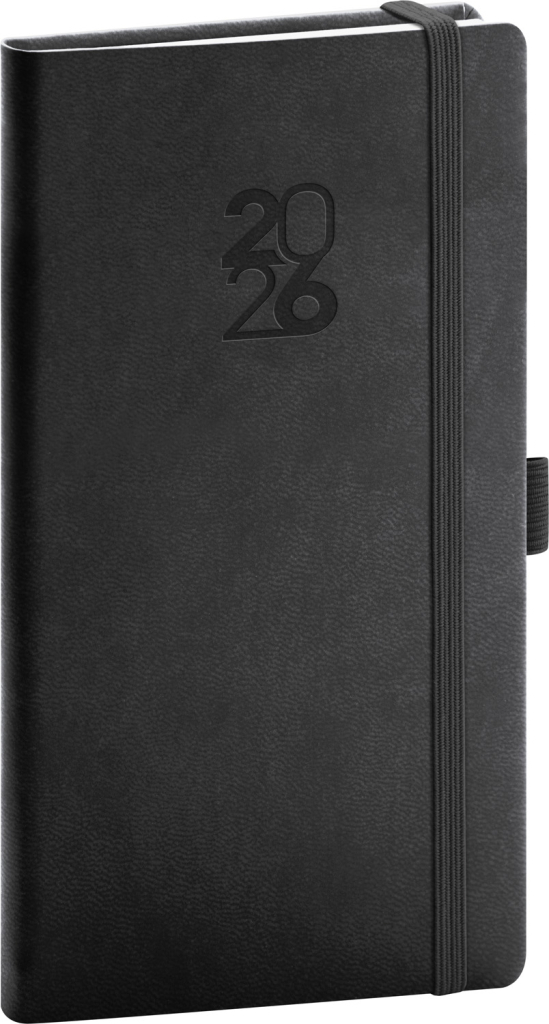 Kapesní diář Aprint Top 2026 černý