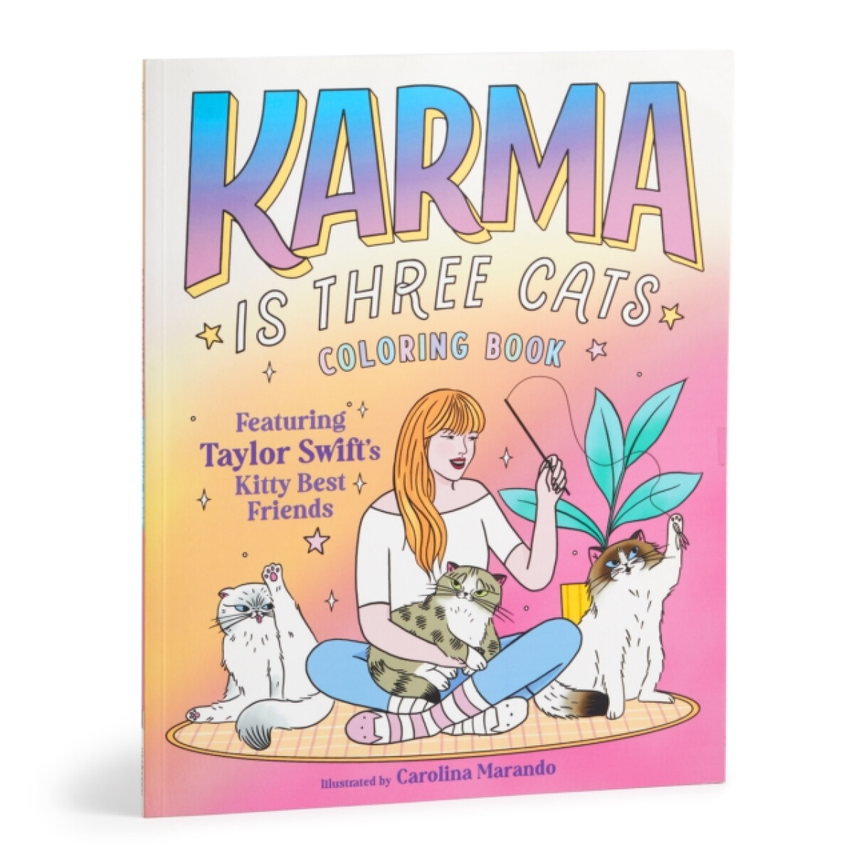 Karma is Three Cats Coloring Book