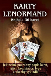 Karty Lenormand (kniha + 36 karet) (Jedinečně podrobný popis karet + jejich kombinace, typy a ukázky výkladů) - kniha z kategorie Věštění z karet